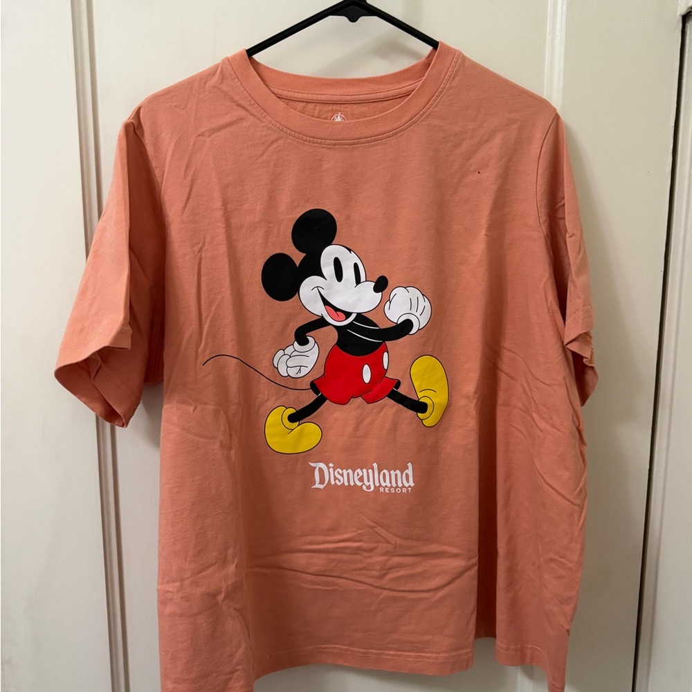 Disney Peach Mickey Mouse Graphic Tee